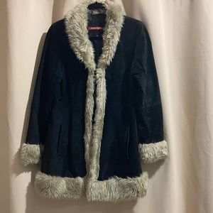 Jennifer.J Leather jacket, color black, size M with pockets